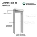Ver imagem 3 de Porta-geladeira 83 Cm 1 Porta Basculante Branco Glamy Madesa