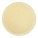 Ver imagem 1 de Kit 10 Base Redonda 25 Cm Mdf para Cesto Crochê Fio de Malha