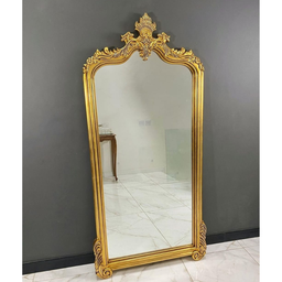 Moldura de Chão para Espelho Estilo Francês Folheado a Ouro - 1