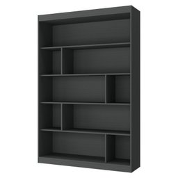 Kit 2 Peças com Escrivaninha em L Retrô 136x120cm e Estante 120cm para Livros 4 Prateleiras - 3