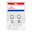 Ver imagem 1 de Terminal, Cobre Estanhado, Compressao M10, 95,0mm2, 207a, Cor Estanho, (pcte 2un)