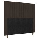 Ver imagem 1 de Cabeceira Cama Box Solteiro Nala 90cm Suede Marrom - Desk Design