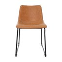 Ver imagem 3 de Kit 4 Cadeiras de Jantar Cozinha Munich Bruna Caramelo Vintage