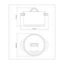 Ver imagem 2 de Espagueteira Tramontina Solar Aço Inox Fundo Triplo 24 Cm 7,7 Litros