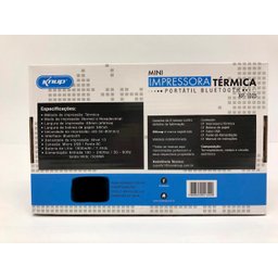 Mini Impressora Térmica Portatil Bluetooth Kp-1025 Knup - 4