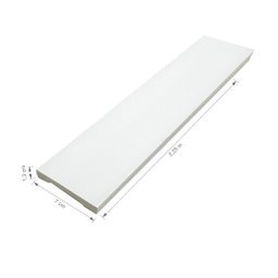 Rodapé de Poliestireno Liso 7cm x 2,25m Rende 2,5 Metros Casa Grassi  - 5