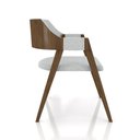 Ver imagem 7 de Kit 4 Cadeiras Sala de Jantar e Jogos Carteados Madeira Maciça Poker Linho Cinza-nogueira G42 -