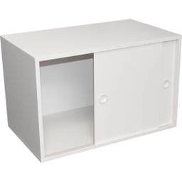 Armário Módulo Pt com Porta Correr Branco Evolukit - 2