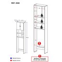 Ver imagem 3 de Armário Multimóveis para Banheiro 2 Portas Branco