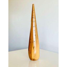 Vaso de Madeira. Vaso Decoração Artesanal Único. Feito a mão - 3