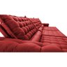 Sofá Retrátil e Reclinável 4,15m Molas Ensacadas Cama inBox Big Space com Bordado Velusoft - 4