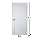 Ver imagem 5 de Porta Lambril de Alumínio 210 x 80cm com Maçaneta Premium Linha 30 Lado Esquerdo Esquadrias Bergamo Branco