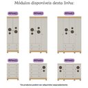 Ver imagem 7 de Quarto de Bebê Completo com Berço Americano 3 em 1 Bombom Multimóveis Mp4614 Madeirado/off White