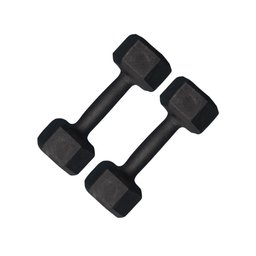 Par de Halter Sextavado Pintado 3kg Academia Treino Fitness - 1