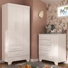 Quarto Infantil Completo Guarda Roupa 3 Portas 2 Gavetas com Cômoda Selene - 1