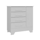 Ver imagem 4 de Quarto Infantil Completo Guarda Roupa 3 Portas 2 Gavetas com Cômoda Selene Branco