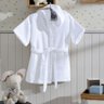 Roupão Infantil Baby com Capuz Velour Ju 10 - Dohler Branco - 1