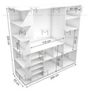Ver imagem 2 de ARMARIO CLOSET BIG ERNESTO MDF M38.2020.B (LOJA, CLOSET) MUNDI MOVEIS