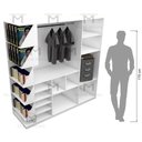Ver imagem 3 de ARMARIO CLOSET BIG ERNESTO MDF M38.2020.B (LOJA, CLOSET) MUNDI MOVEIS