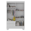 Ver mais imagens de Quarto Infantil Completo Guarda Roupa 4 Portas 2 Gavetas com Cômoda Liz Branco