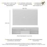Rack Suspenso com Painel e Suporte TV 75" Web Multimóveis MP1050 Branco - 3