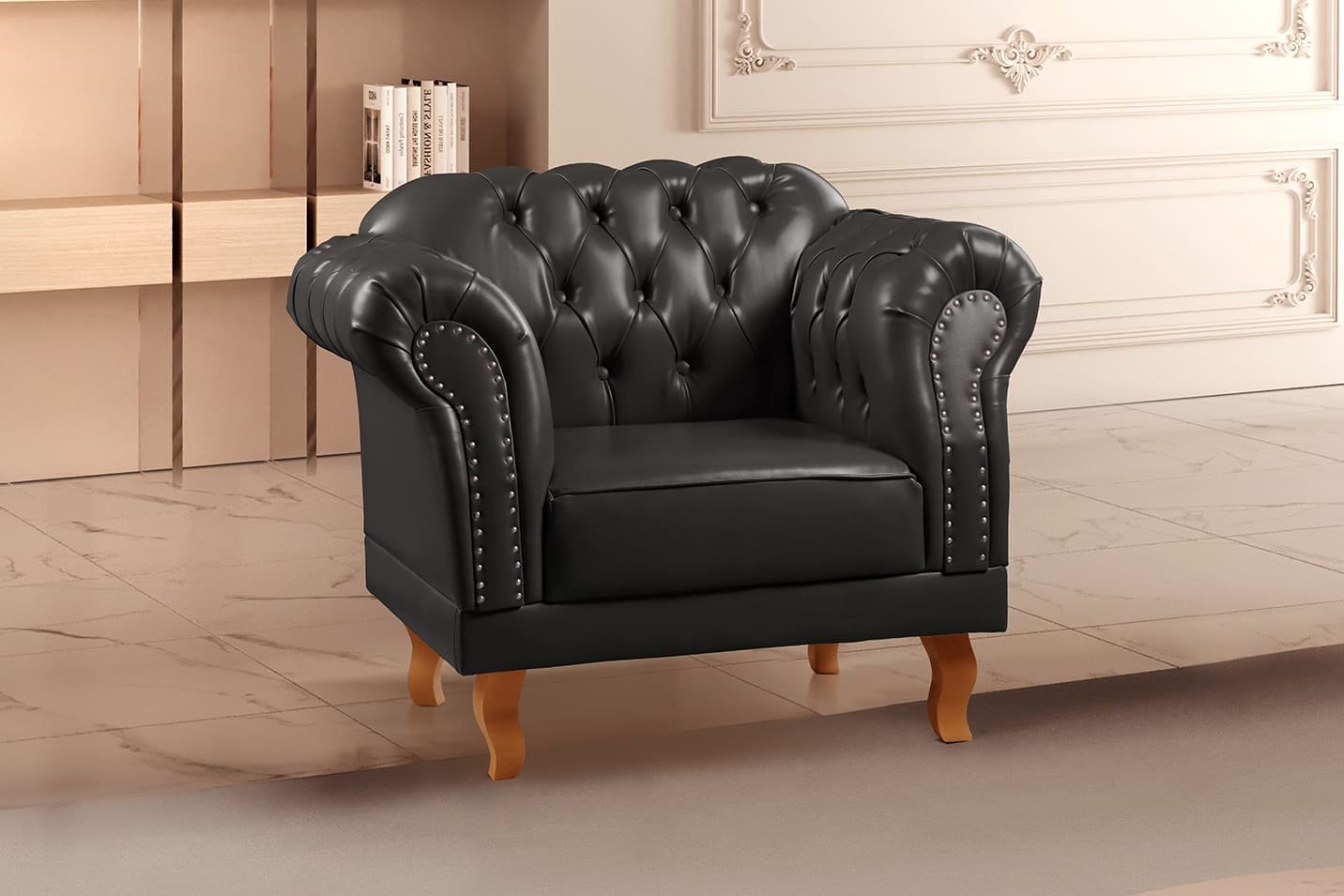 Poltrona Chesterfield Clássica Duque