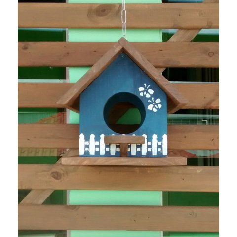 Casinha de passarinho Azul