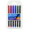 Caneta Marcador Artistico CIS BRUSH 6CORES Basicas 71.0000 Canetinha Aquarelável Ponta Pincel - 1