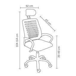 Kit 2 Cadeiras de Escritório Presidente Tela Mesh Cádis - 4 Kit 2 Cadeiras de Escritório Presidente Tela Mesh Cádis - 4