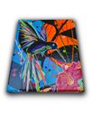 Ver imagem 6 de Quadro Figurativo Decorativo em Acrílico Pintado a Mão de Beija-Flor Estilizado Colorido