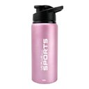 Ver imagem 1 de Garrafa Squeeze Alumínio Brilhante com Trava 600ml Academia Vg+