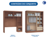 Guarda Roupa Casal Modulado 2 Peças com Espelho Classic - 19
