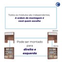 Ver imagem 7 de Guarda Roupa Casal Modulado 2 Peças com Espelho Classic