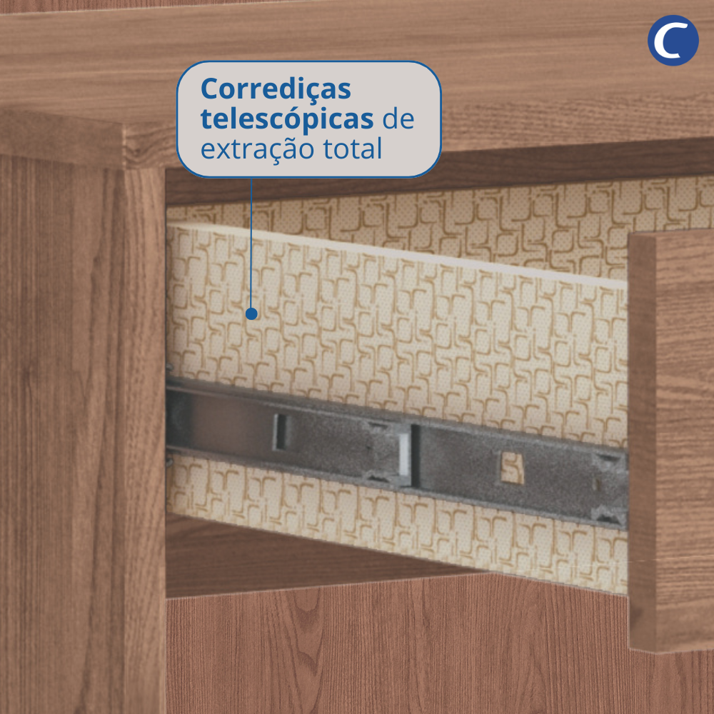 Guarda Roupa Casal Modulado 2 Peças com Espelho Classic - 17