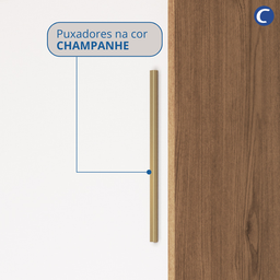 Guarda Roupa Casal Modulado 2 Peças com Espelho Classic - 15 Guarda Roupa Casal Modulado 2 Peças com Espelho Classic - 15