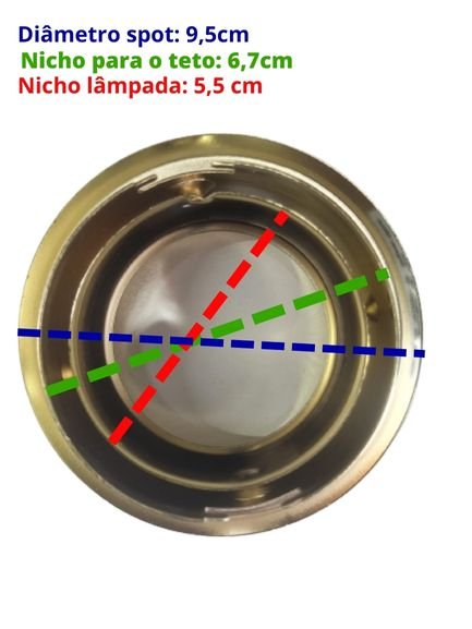 Spot Embutir Movel Redondo Mr16 - com Lampada 20w Decorshop Verde 220v - 9
