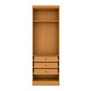 Ver imagem 3 de Guarda-Roupa Modulado Reflecta 2 Portas com LED 3 Gavetas 100% MDF Cairo