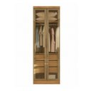 Ver imagem 2 de Guarda-Roupa Modulado Reflecta 2 Portas com LED 3 Gavetas 100% MDF Cairo