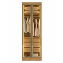 Ver imagem 5 de Guarda-Roupa Casal Modulado Reflecta 2 Portas com LED 3 Gavetas 100% MDF Cairo Marrom/Cinamomo