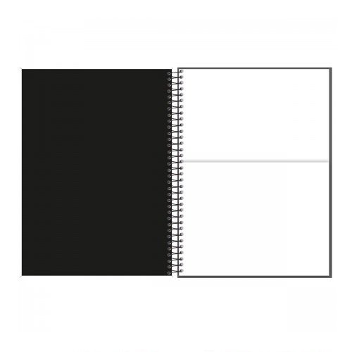 Caderno Universitário 10 Matérias 160fls Capa Pp Foroni Fluor Mix Preto - 2