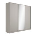 Ver imagem 2 de Guarda Roupa Bend em Mdf 260x240cm 3 Portas com Espelho Grigio C830
