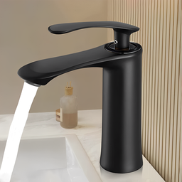 Torneira Monocomando de Bandada para Lavatório Preto Acabamento Fosco Hidrauarte - Hml02p - 4