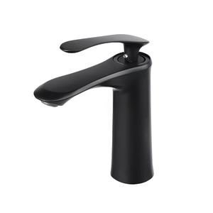 Torneira Monocomando de Bandada para Lavatório Preto Acabamento Fosco Hidrauarte - Hml02p