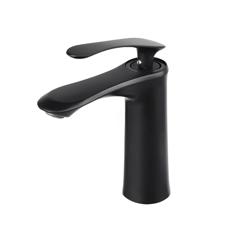 Torneira Monocomando de Bandada para Lavatório Preto Acabamento Fosco Hidrauarte - Hml02p