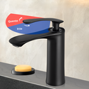 Ver imagem 2 de Torneira Monocomando de Bandada para Lavatório Preto Acabamento Fosco Hidrauarte - Hml02p