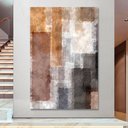 Ver imagem 2 de Quadro Decorativo Abstrato Geométrico, Tela Canvas Vertical ideal para ambiente de Sala e Quartos