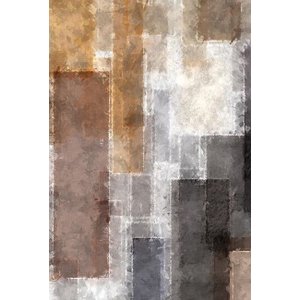 Quadro Decorativo Abstrato Geométrico, Tela  Canvas  Vertical ideal para ambiente de Sala e Quartos