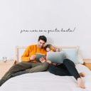 Ver imagem 4 de Adesivo Frase pra Nós, Só a Gente Basta! Cabeceira Cama Decoração Quarto Casal Kanto Store Adesivo D