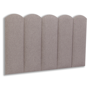 Cabeceira Solteiro100x60 Cama Box Modulada Nuvem Linho Castor