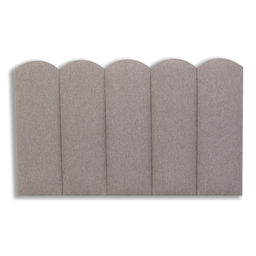 Cabeceira Solteiro100x60 Cama Box Modulada Nuvem Linho Castor - 3